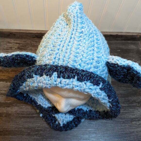 Women's Multicolor Handcrafted Whimsical Winter All in One Head Cover and Scarf - Picture 3 of 4